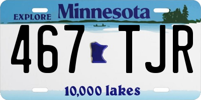 MN license plate 467TJR