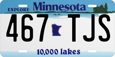 MN license plate 467TJS