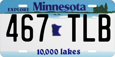 MN license plate 467TLB