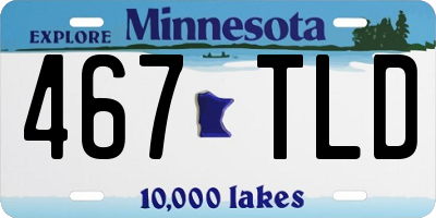 MN license plate 467TLD