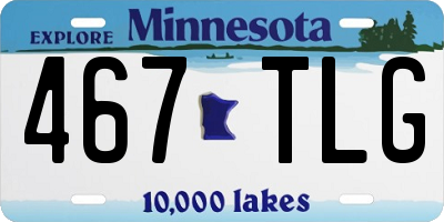MN license plate 467TLG
