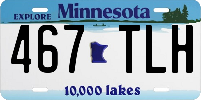 MN license plate 467TLH
