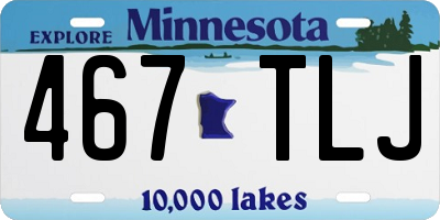 MN license plate 467TLJ