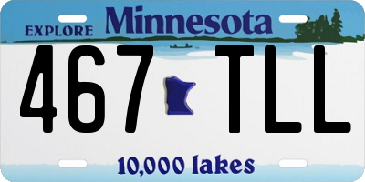 MN license plate 467TLL