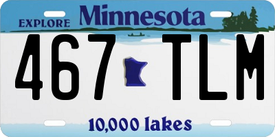 MN license plate 467TLM