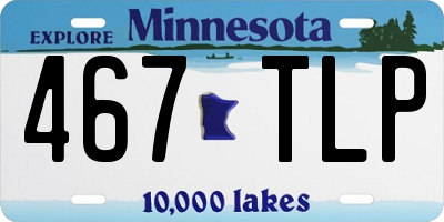 MN license plate 467TLP