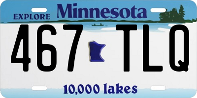 MN license plate 467TLQ