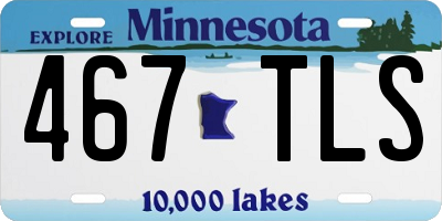 MN license plate 467TLS