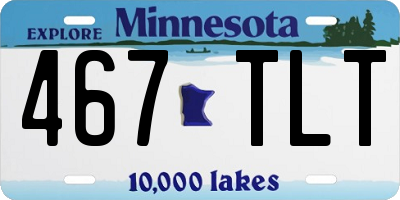 MN license plate 467TLT