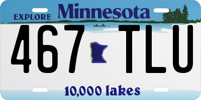 MN license plate 467TLU