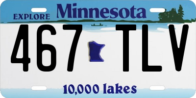 MN license plate 467TLV