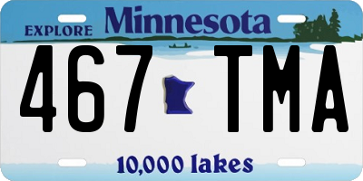 MN license plate 467TMA