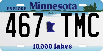 MN license plate 467TMC