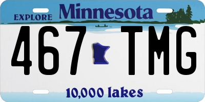 MN license plate 467TMG
