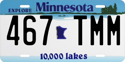 MN license plate 467TMM