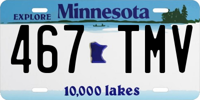MN license plate 467TMV