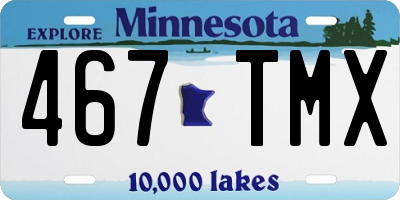 MN license plate 467TMX