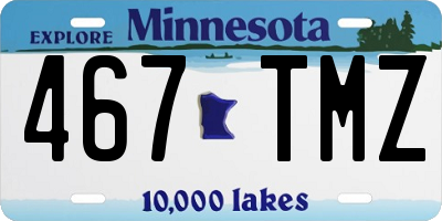 MN license plate 467TMZ