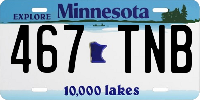 MN license plate 467TNB