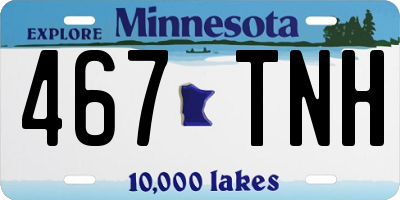 MN license plate 467TNH