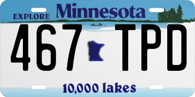 MN license plate 467TPD