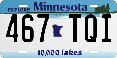 MN license plate 467TQI