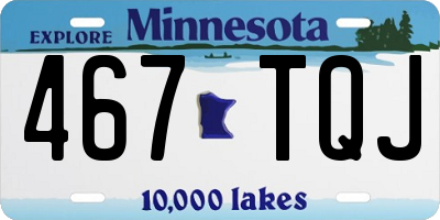 MN license plate 467TQJ