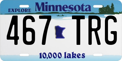 MN license plate 467TRG