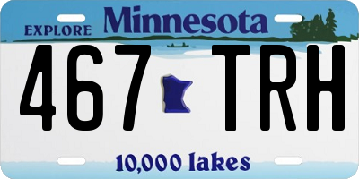 MN license plate 467TRH