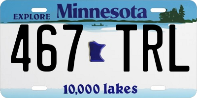MN license plate 467TRL
