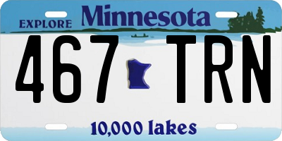 MN license plate 467TRN