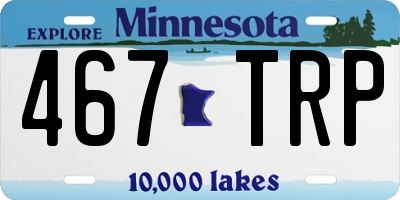 MN license plate 467TRP