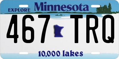 MN license plate 467TRQ