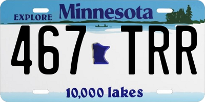 MN license plate 467TRR