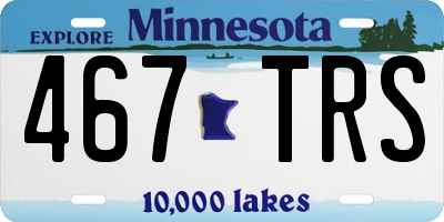 MN license plate 467TRS