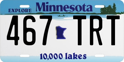 MN license plate 467TRT