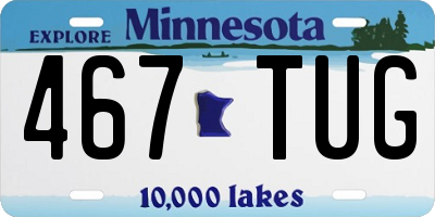 MN license plate 467TUG