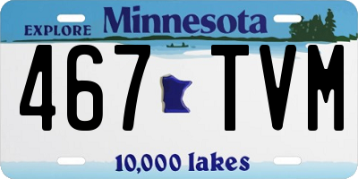 MN license plate 467TVM