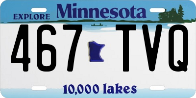 MN license plate 467TVQ
