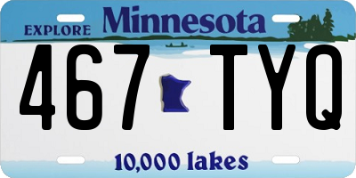 MN license plate 467TYQ