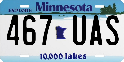 MN license plate 467UAS