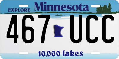 MN license plate 467UCC