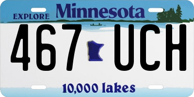 MN license plate 467UCH