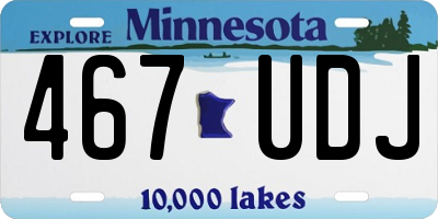 MN license plate 467UDJ