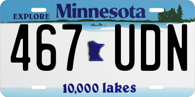 MN license plate 467UDN