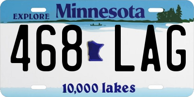 MN license plate 468LAG