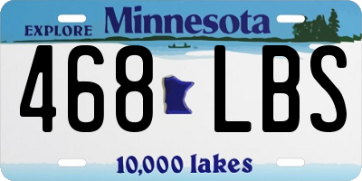 MN license plate 468LBS