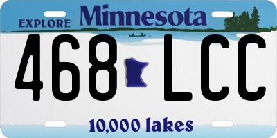 MN license plate 468LCC