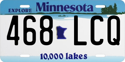 MN license plate 468LCQ