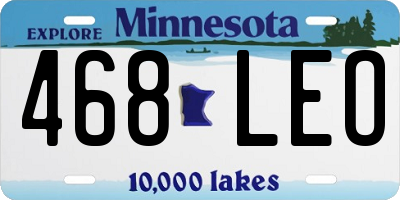 MN license plate 468LEO